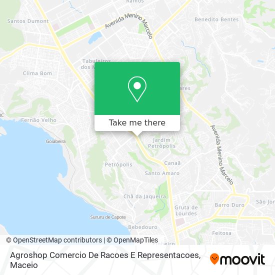 Agroshop Comercio De Racoes E Representacoes map