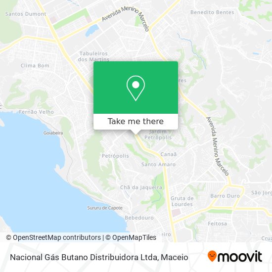 Nacional Gás Butano Distribuidora Ltda map