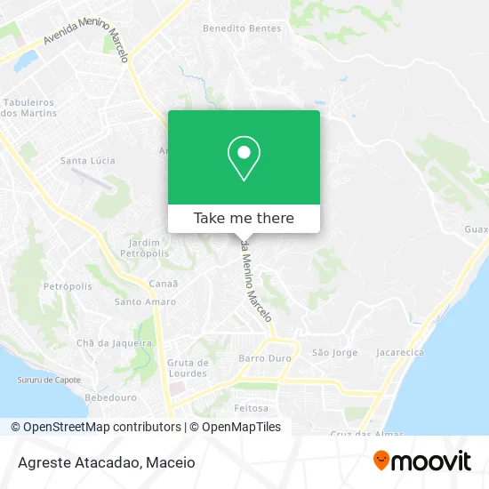 Agreste Atacadao map