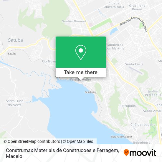 Construmax Materiais de Construcoes e Ferragem map