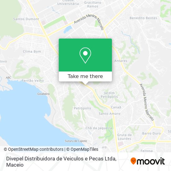 Divepel Distribuidora de Veiculos e Pecas Ltda map