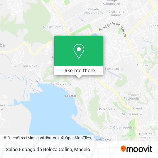 Salão Espaço da Beleza Colina map