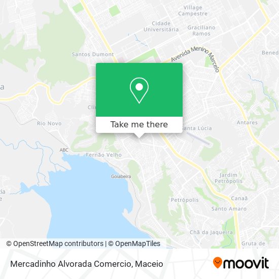 Mercadinho Alvorada Comercio map