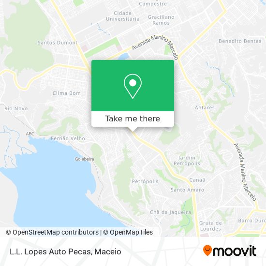 Mapa L.L. Lopes Auto Pecas