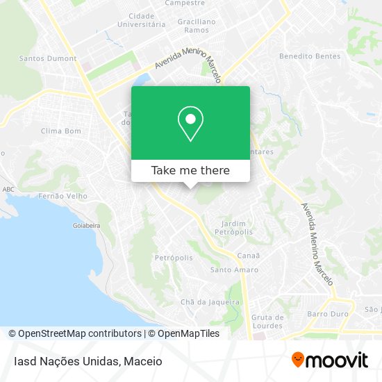 Iasd Nações Unidas map