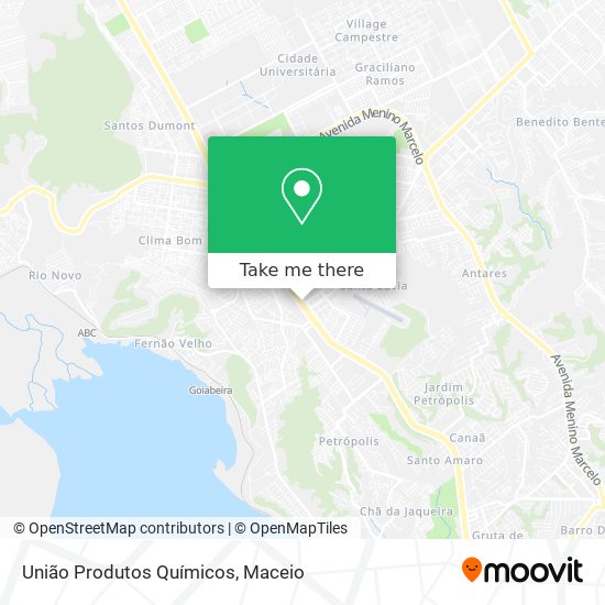 União Produtos Químicos map