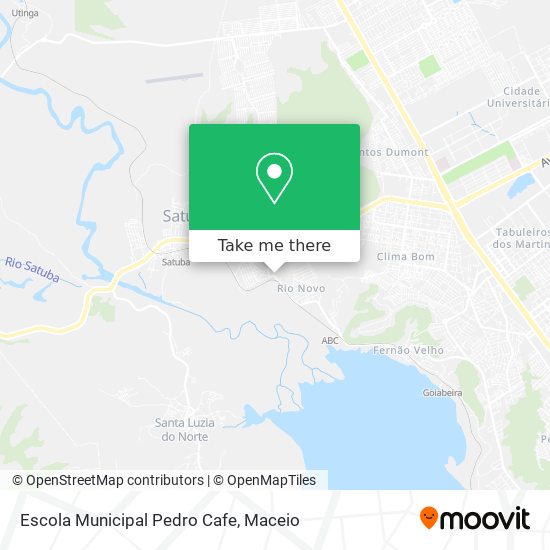 Mapa Escola Municipal Pedro Cafe