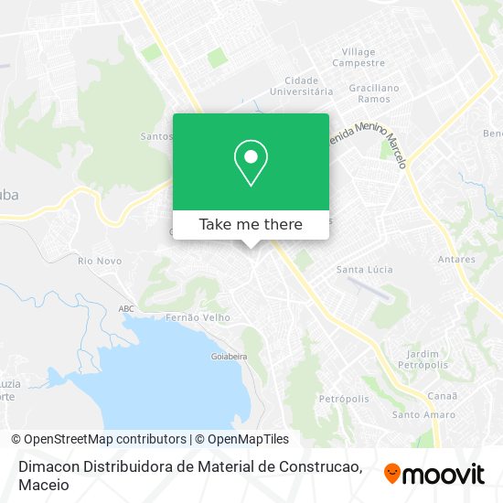 Mapa Dimacon Distribuidora de Material de Construcao