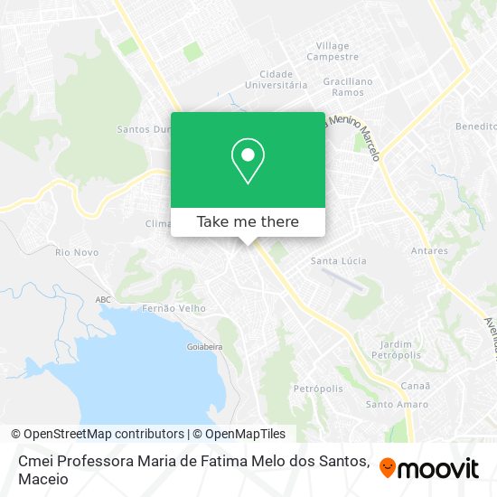 Cmei Professora Maria de Fatima Melo dos Santos map