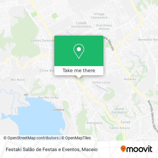 Mapa Festaki Salão de Festas e Eventos