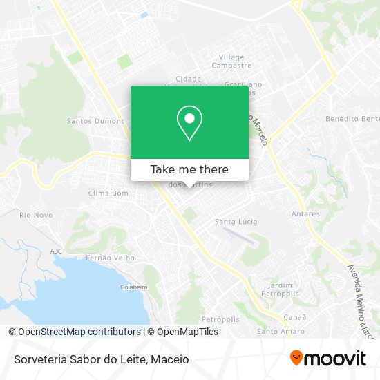 Sorveteria Sabor do Leite map