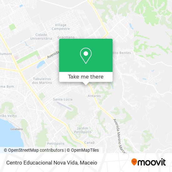 Mapa Centro Educacional Nova Vida