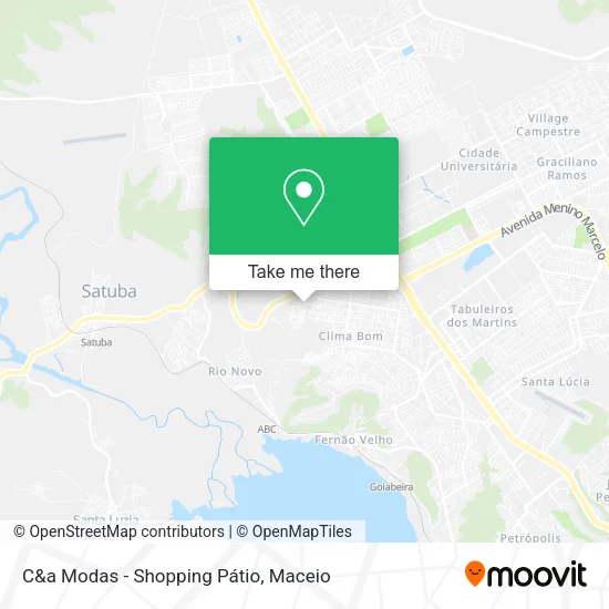 C&a Modas - Shopping Pátio map