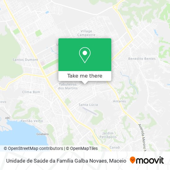 Mapa Unidade de Saúde da Família Galba Novaes