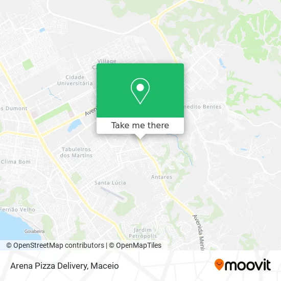 Arena Pizza Delivery map