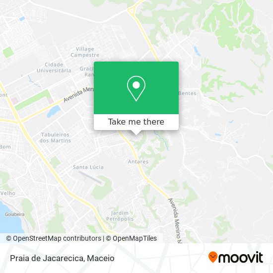 Praia de Jacarecica map