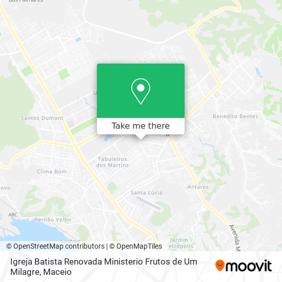 Igreja Batista Renovada Ministerio Frutos de Um Milagre map