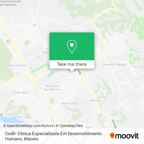 Cedh- Clínica Especializada Em Desenvolvimento Humano map