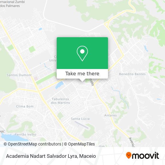 Academia Nadart Salvador Lyra map