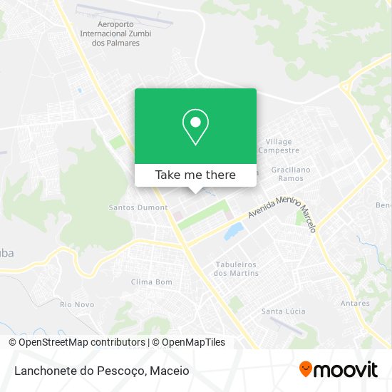 Lanchonete do Pescoço map