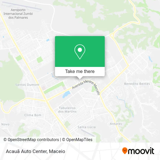 Acauã Auto Center map