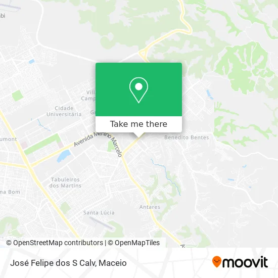 José Felipe dos S Calv map