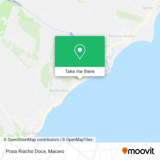 Praia Riacho Doce map
