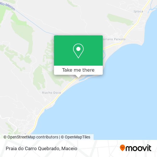 Mapa Praia do Carro Quebrado