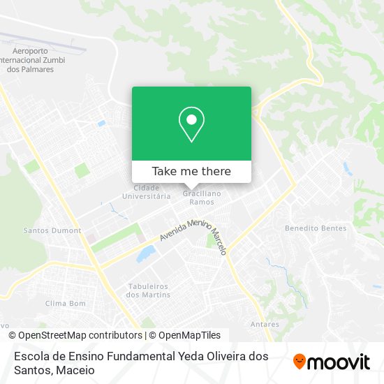 Mapa Escola de Ensino Fundamental Yeda Oliveira dos Santos