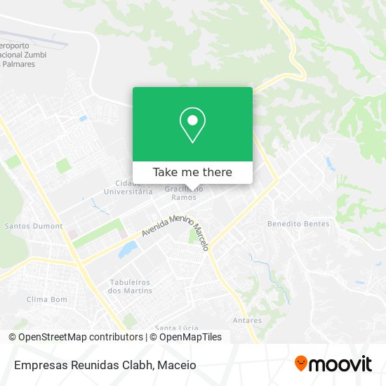 Empresas Reunidas Clabh map