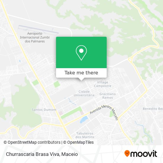 Mapa Churrascaria Brasa Viva