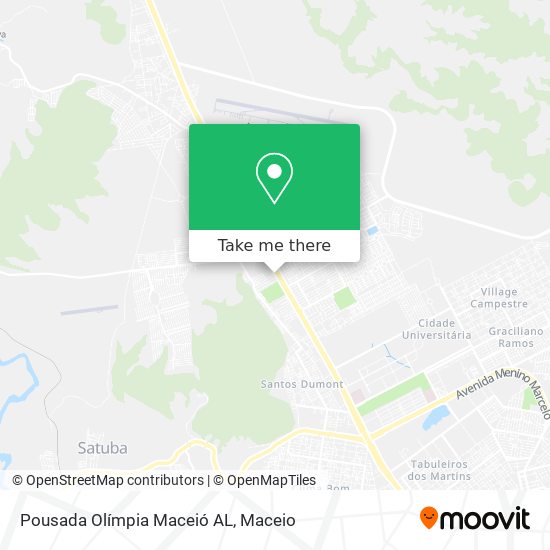 Pousada Olímpia Maceió AL map