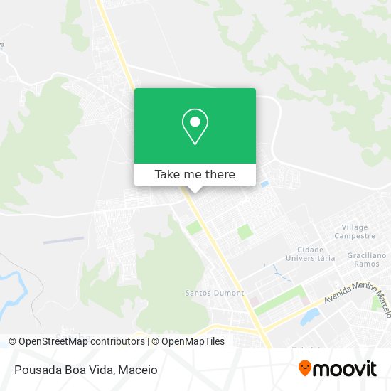 Pousada Boa Vida map