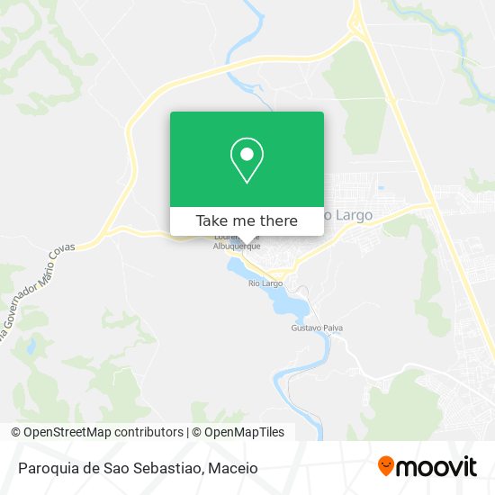 Paroquia de Sao Sebastiao map