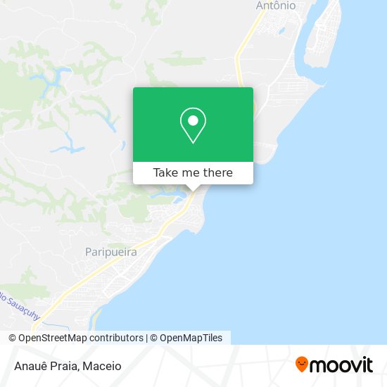 Anauê Praia map