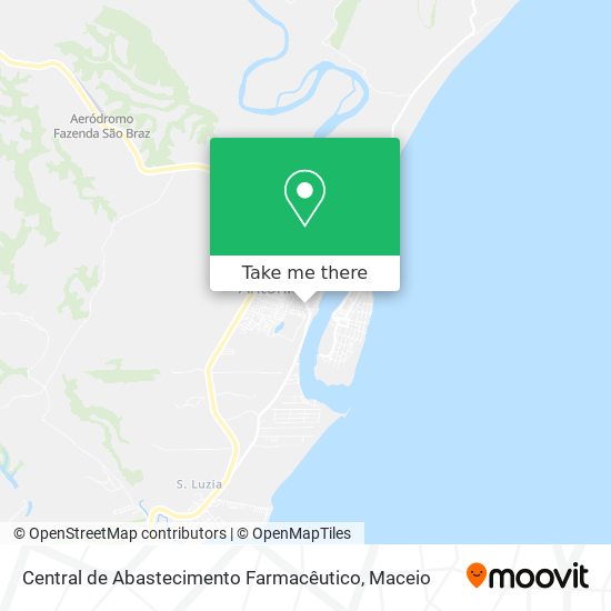 Central de Abastecimento Farmacêutico map