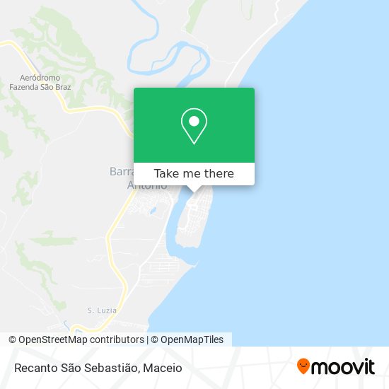 Recanto São Sebastião map
