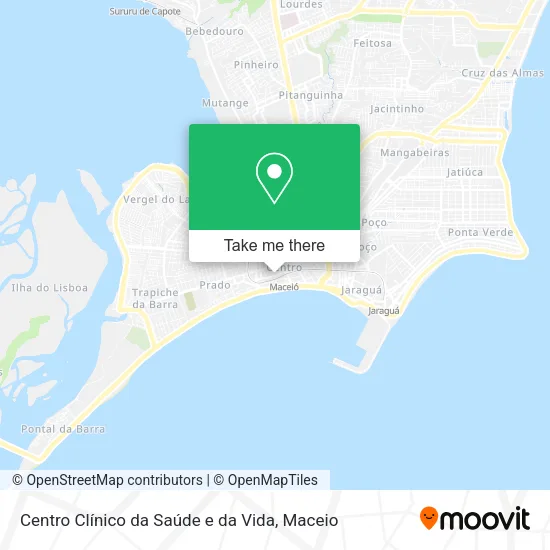 Centro Clínico da Saúde e da Vida map