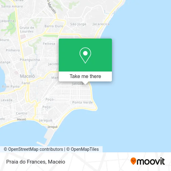 Praia do Frances map