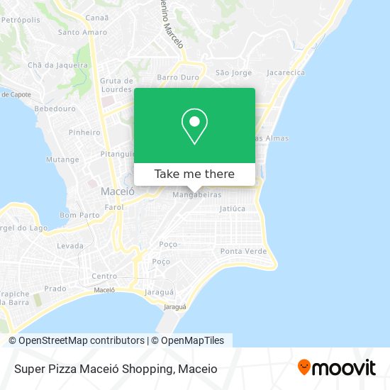 Mapa Super Pizza Maceió Shopping