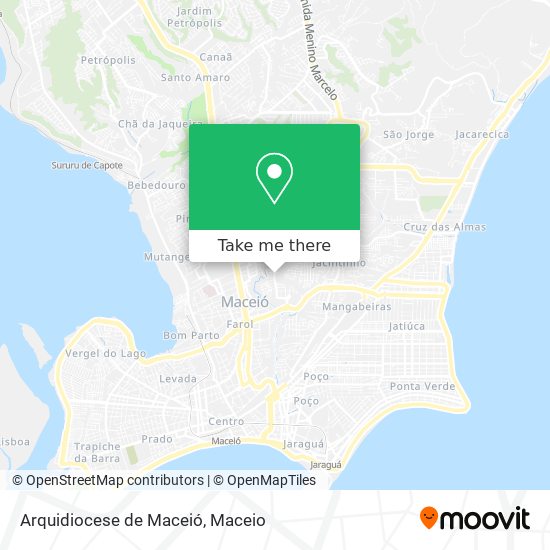 Mapa Arquidiocese de Maceió