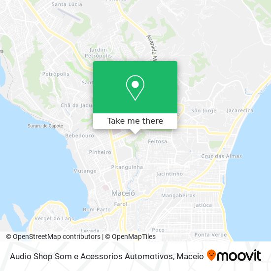 Audio Shop Som e Acessorios Automotivos map