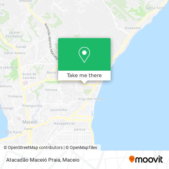 Atacadão Maceió Praia map