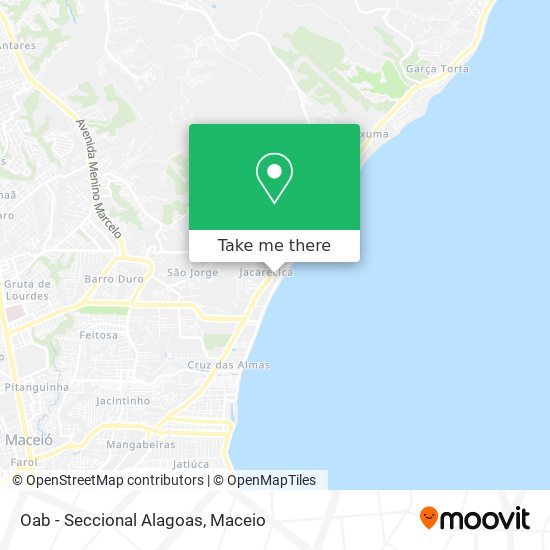 Oab - Seccional Alagoas map