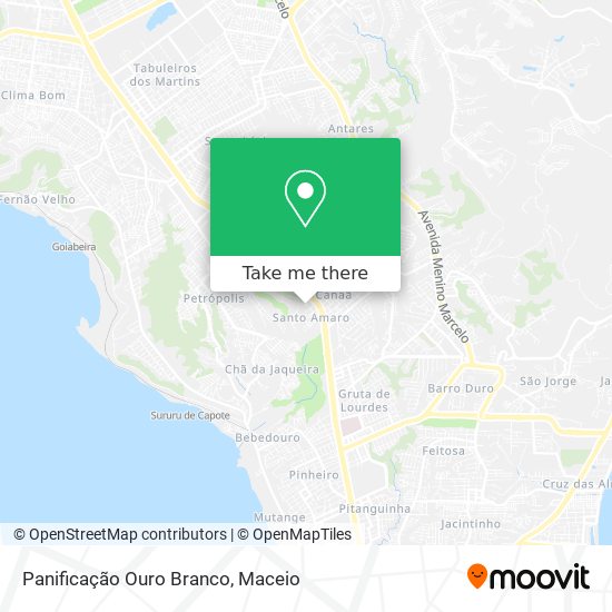 Panificação Ouro Branco map