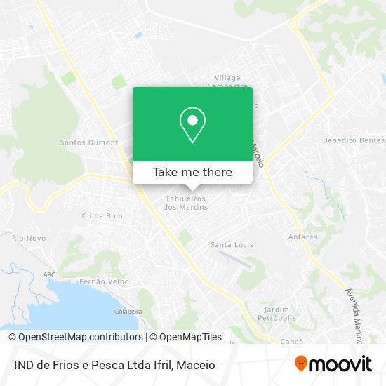 IND de Frios e Pesca Ltda Ifril map