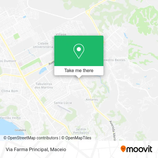 Via Farma Principal map