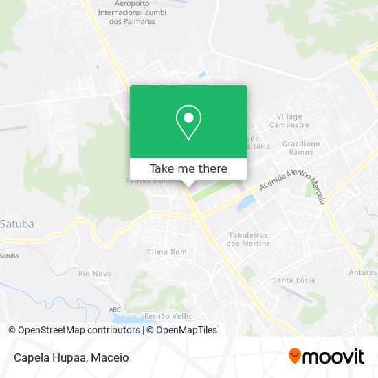 Capela Hupaa map