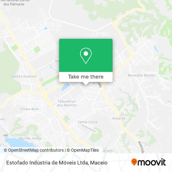 Estofado Indústria de Móveis Ltda map