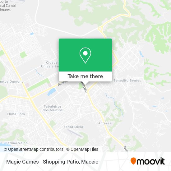 Mapa Magic Games - Shopping Patio